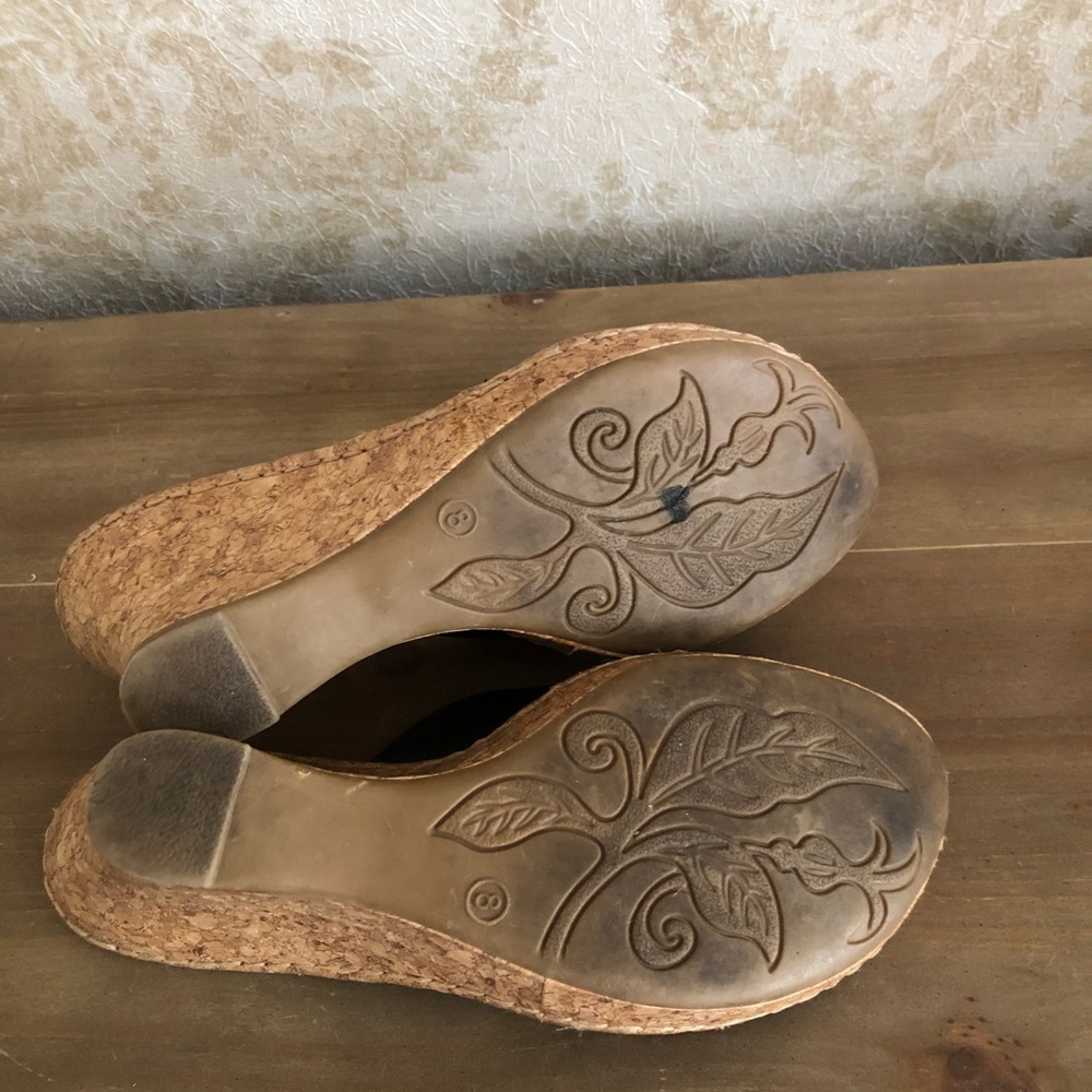 Cherokee wedges leather sandals - Picture 7 of 8